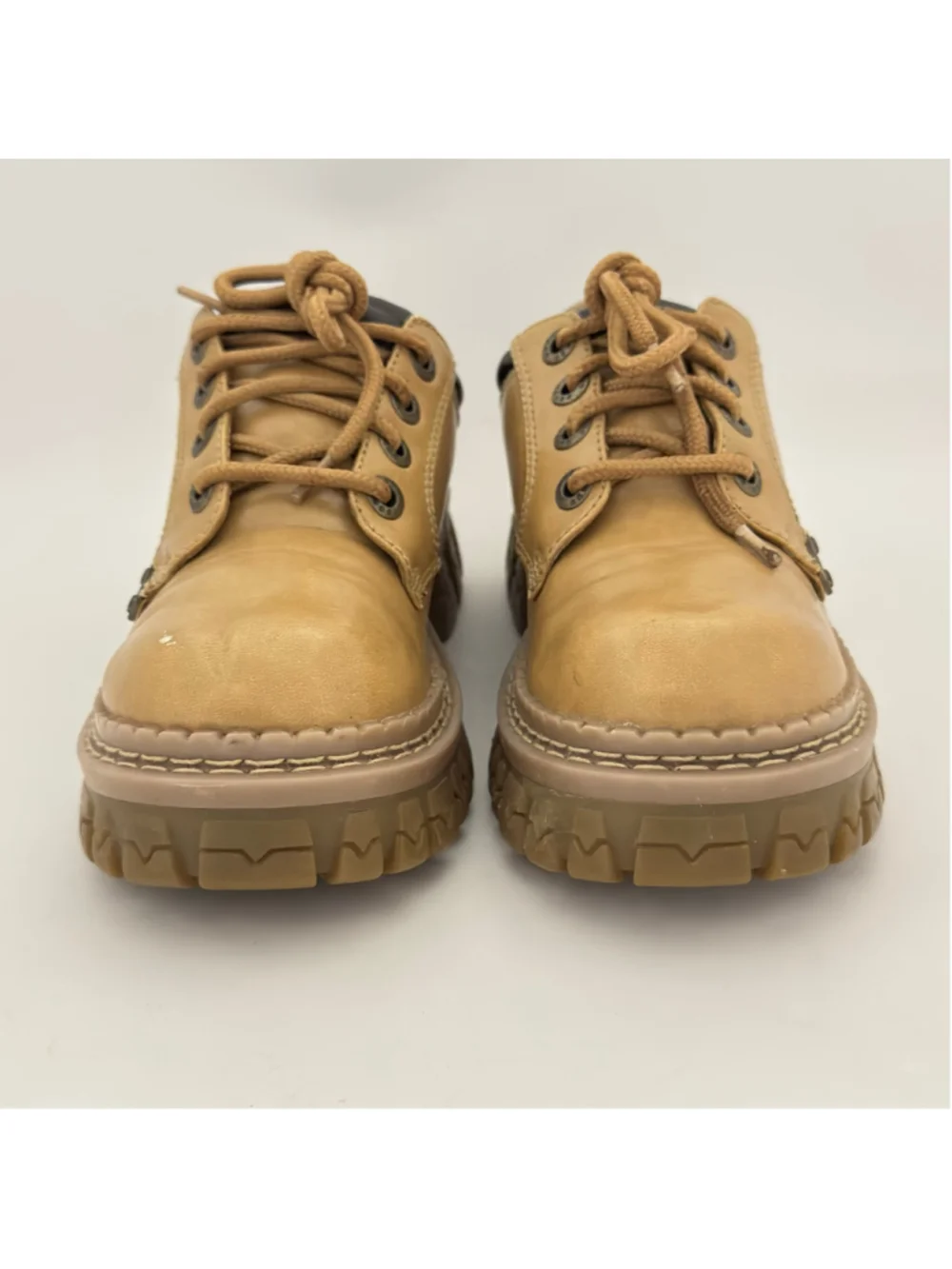Vintage Bongo Chunky Platform Lug Sole Oxford Lace Up Boot Shoes Size 7M
